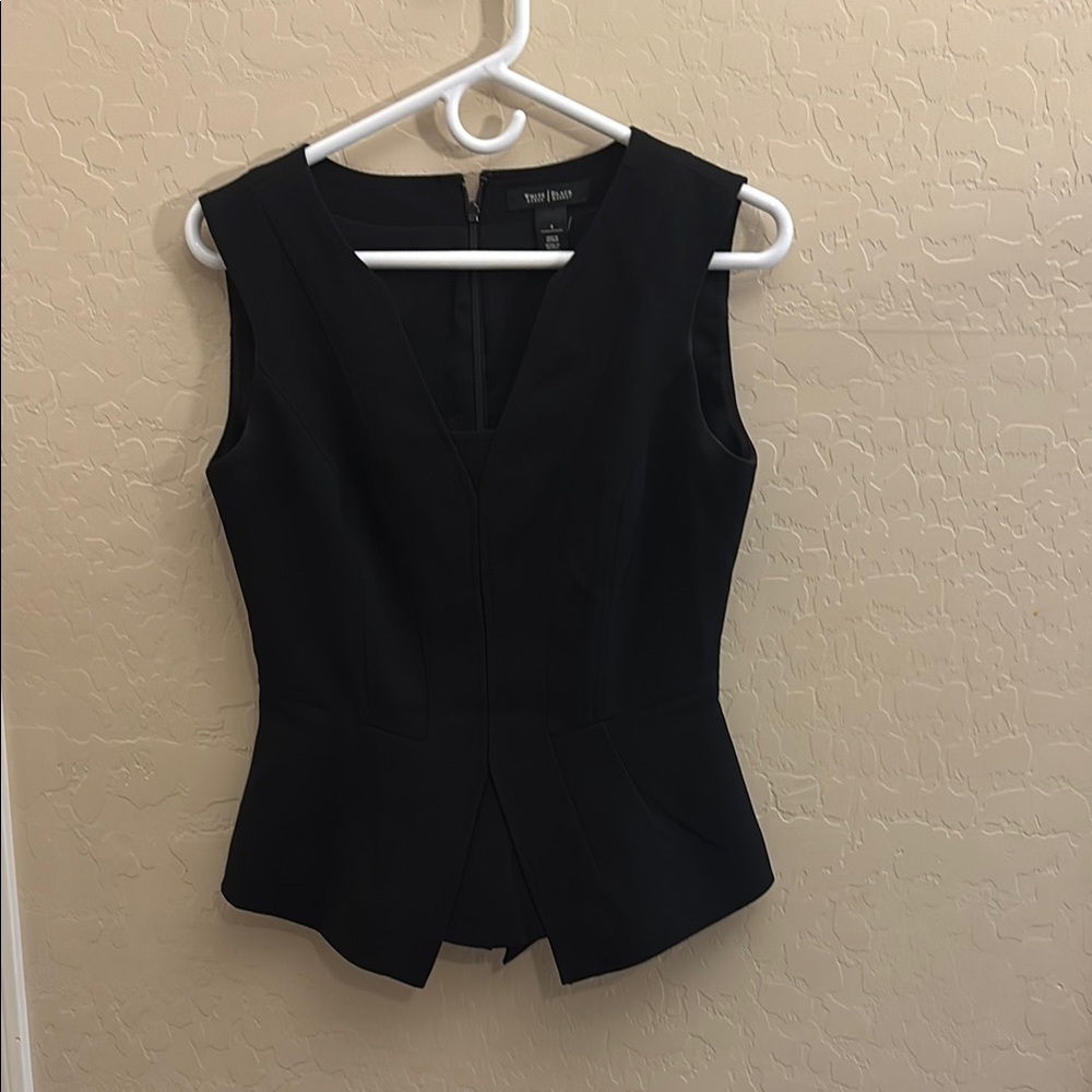 White House Black Market Black Sleeveless Top
